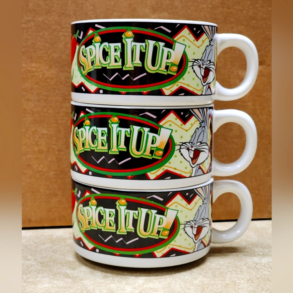 3 Spice It Up Looney Tunes Mugs